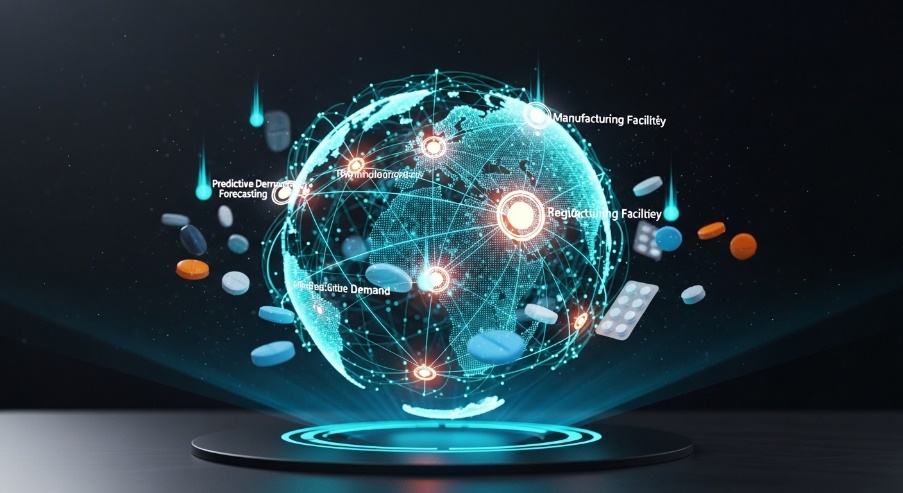 Pharma supply chain AI network